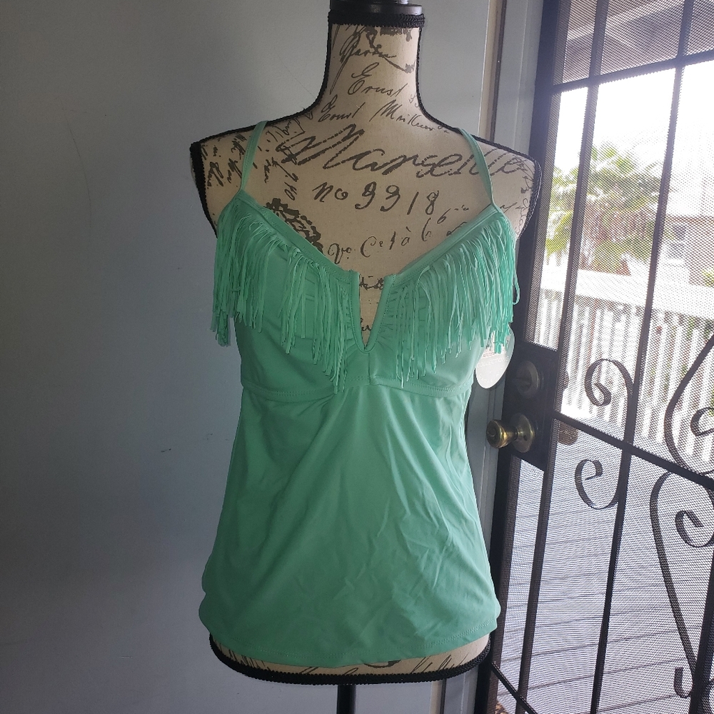 Bathing suit top light turquoise